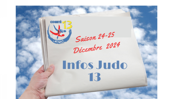 INFOS JUDO 13- DECEMBRE 2024